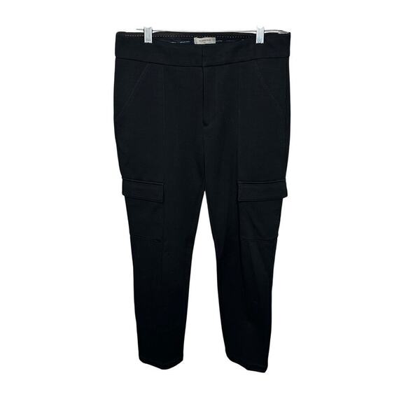 Anthropologie The Essential Slim Knit Cargo Pants in Black - Picture 2 of 7